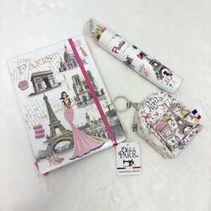Paris Themed Stationery Set with Mini Backpack and Crayons NEW Paris souvenirs